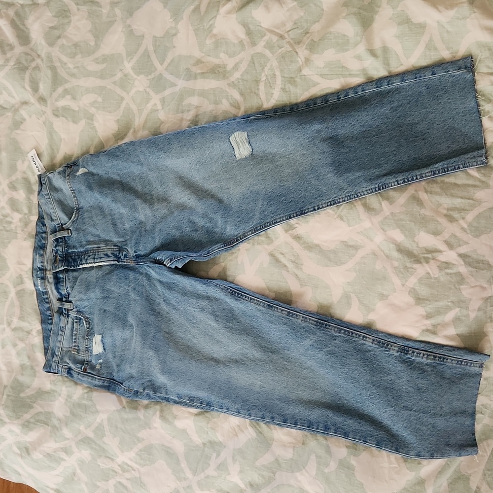 NWT Old Navy Jeans, straight leg, distressed, size 16